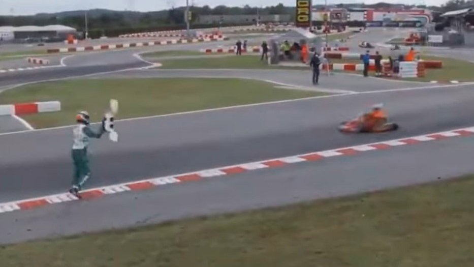 Luca Corberi Karting Viral Hissy fit